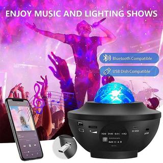 LED Star Projector Night Light Galaxy Water Ripples Projector Sleep Lights Ambient Light Disco Lamp