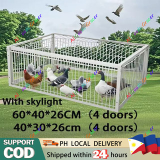 Pigeon Trap door Chicken Trap Kulungan ng kalapati (4 door ) Fully automatic Bird Trap Pigeon