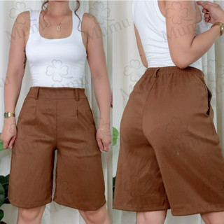 Mumu #DANIELLE RETRO Style BERMUDA SHORT Perfect Daily Trouser OOTD in Premium Woven with Pocket