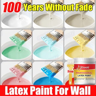 GOOTI Latex Paint Odorless Interior Exterior Use for Cement Wall Eco-Friendly Wear Stain Resistant