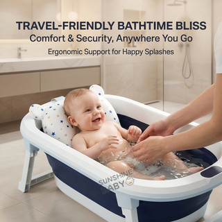 Baby Bath tub bath mat Baby Bath tub set Folding bath tub  0-6 Years Newborn Products Bathing Tubs