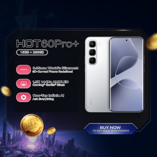 HOT 60 Pro+ 8GB+256GB Smartphone MediaTek Helio G200 6.78” 144Hz 1.5K AMOLED Display 5160mAh Battery