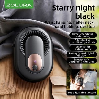 ZOLURA Y10 Mini Fan Hanging Neck Fan Outdoor Sports Creative Small potable Fan Usb Table Fans Neckba
