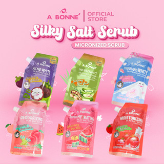 Abonne Silky Salt Scrub Whitening Scrub 350G Body Care Sugar Bright Exfoliate Nourishing Smooth Skin