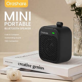 Orashare BS19 Nano Mini Portable Bluetooth Speaker 5W Sound TWS  Wireless Speaker with Hook BT5.3