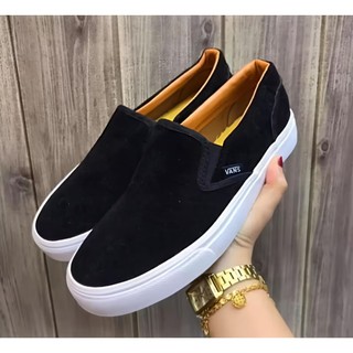 Slip On black and white slip-on casual sports men's shoes women's canvas sneakers