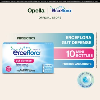 Erceflora Gut Defense Probiotic Daily Preventive Support Supplement For Kids & Adults 10 Bottles