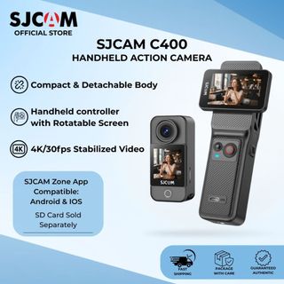 SJCAM C400 4K vlog camera portable stabilized action cam rotating screen long battery bestseller