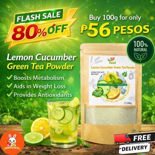 Buy 1 Get 1 | 3F FOOD Lemon Cucumber Green Tea | Natural Detox & Refreshing Drink, Healthy Tea Drink