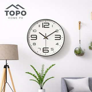 TOPO HOME PH 2026 New 8inches Minimalist Elegant Nordic Design Silent wall clock Giveaway or Gift