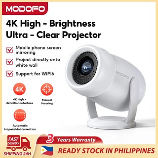 MODOFO 4K Mini Projector Y400 Uitra Clear Projector Android12 for Phone Portable 5G WiFi 6 Bluetooth