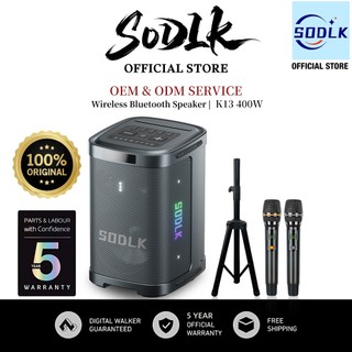 SODLK K13 Bluetooth Speaker 400W Powerful Sound Effect Intelligent Digital EQ Tuning Speaker