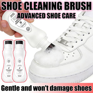Sneaker Cleaner Foam Shoe Whitening & Deodorizing Cleaner Quick-drying foam cleaner with brush head