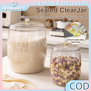 【COD Available】Food Grade Sealed PET Jar Clear View High Sealing Reusable Home Storage