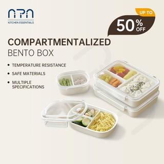 Nipiin Lunch Box Bento Box Microwave Safe Refrigerator Box Salad Fruit Box Keep Fresh Compartment