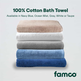 Famco Luxury Bath Towel, 700GSM 100% Cotton, Ultra-Absorbent & Soft Hotel Quality for Spa at Home