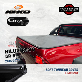 KEKO GRX PRO-BLACK SOFT TONNEAU COVER (HILUX REVO/GR-S/CONQUEST '16-ON W/O FASHION BAR)