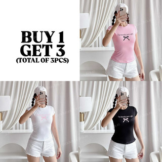 BUY 1 TAKE 2 (Total of 3pcs) I’m Literally Just A Girl Statement Basic Top Full Length Double Lining
