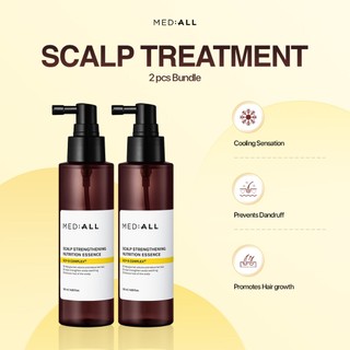 MEDIALL Dual Pack Scalp Essence – 2x120ml Cooling Mist for Anti Hair Loss & Dandruff