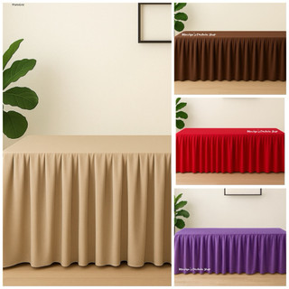 NEW Ready made Skirtiing  4ft/6ft lif*time table| Table Skirting