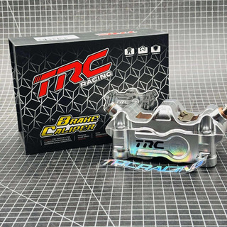 TRC RACING UNIVERSAL CNC RADIAL BRAKE CALIPER 4POT CERAMIC PISTONS w/ PRESSURE PLATE 8141