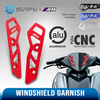 ARM Aerox v1&v2&v3 Windshield Garnish Premium Full CNC Aluminum 2mm Arumi