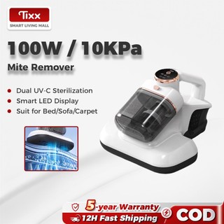 Tixx 10000PA Mite Removal Dust Mite Vacuum Cleaner Dual Cup 60℃ UV Sterilization for Bed/Sofa/Carpet
