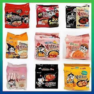 Samyang Buldak Korean Fire Noodles 4pcs/5pcs All flavor