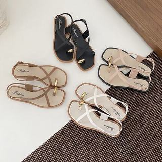 Thick-soled women's summer new Korean style cross-strap high-heeled non-slip sandals