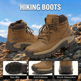 COD Men's Hiking Boots Anti-Slip Outdoor Work Training Wear-Resistant Trendy In Stock