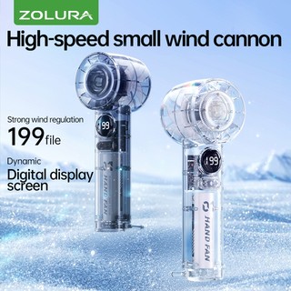Zolura Y27 portable fan 100 adjustable wind speeds 4000mAh providing up 18 hours of continuou use