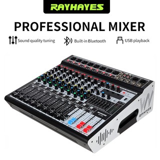 RAYHAYES RT-F8 Professional Audio Power Amplifier Mixer 650Wx2 with DSP EQ&Recording Bluetooth