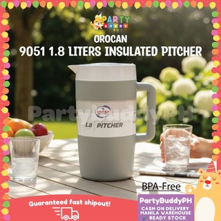 1pc 9501 Orocan 1.8 Liters insulated pitcher water great for kitchen and dining