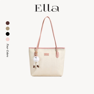 【Ella Fashion】BG1291 Cute Quality PU Leather Women Tote Bag Large Capacity with pendant Shoulder Bag
