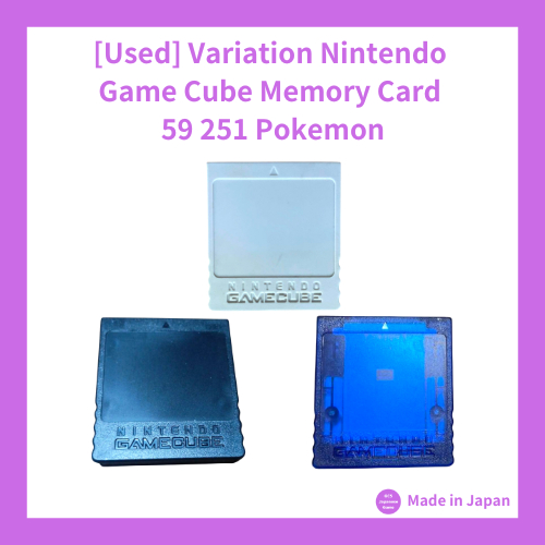 [Used] Variation Nintendo Game Cube Memory Card  59 251 Pokemon