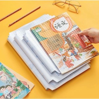 30 PCS Free 30PCS Name Sticker Self Adhesive Book Wrap Clear Plastic Notebook Cover Waterproof Film