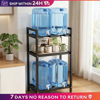 Water Container Rack Multi Layer Carbon Steel Water Rack Heavy Duty Water Gallon Rack Storage Holder