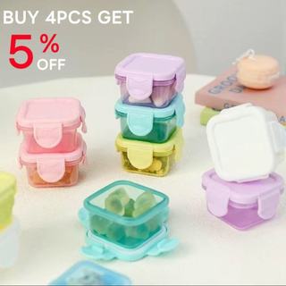 60ML Food Grade Mini Storage Box Baby Supplement Seasoning Sauce Packaging Storage Box Microwave