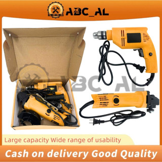 2Pcs Grinder With Drill Set（Yellow)