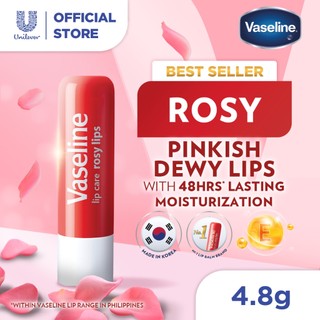 Vaseline Lip Rosy Lips Lip Balm Stick With Petroleum Jelly 4.8g