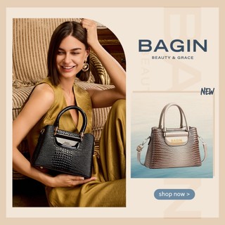 【Bagin】COD Bestselling Croc-Embossed Leather Women Crossbody Bag With Removable Strap tz430