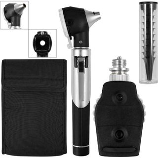 Fiber Optic Mini Otoscope Ophthalmoscope Set for Ear & Eye Care ENT Diagnostic Tools