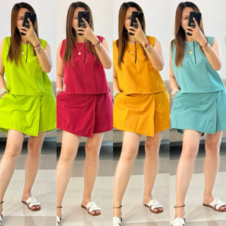 EMMA SKORT SLEEVELESS TOP AND SKORT COORDINATES SMALL TO XL