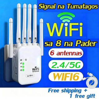5G WiFi Extender WiFi Signal Booster WiFi Repeater Dual-Band WiFi Extender Long-Range WiFi Extender