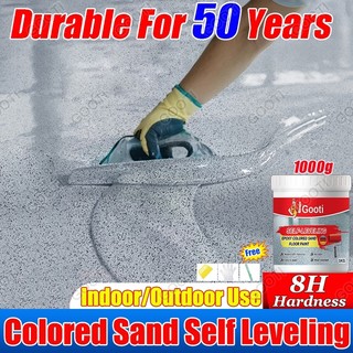 ⚡COD⚡GO0TI  5KG Free Tools Epoxy Colored Sand Floor Wall Marble Paint Self-Leveling Anti-Slip Cement