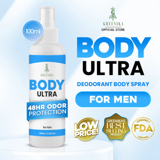 [ MEN'S BODY DEODORANT PERFUME SPRAY ] Greenika Body Ultra For Men Deodorant Deodorant Perfume