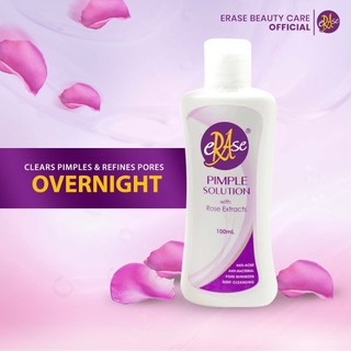 Erase Pimple Solution Overnight Acne Spot Treatment & Pore Minimizer (Fast-Acting BHA) (100ml) (50ml
