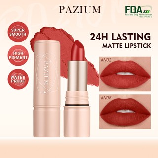 PAZIUM Matte Lipstick Waterproof Long-Lasting Moisturizing Lipstick Non-stick Cup Velvet Lip Tint