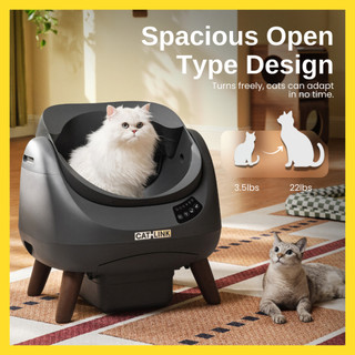 CATLINK OPEN-X Automatic Self-Cleaning Litter Box for Cats | Smart Odor Control & Safety Sensors