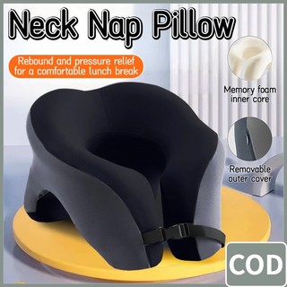 Neck Pillow Protector Portable Nap Pillow For Office/Travel U-shaped Memory Foam Warp Support Pillow